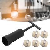 5Pcs G9 Ceramic Lamp Holder Temperature Resistance Zinc Alloy Ring Light Bulb Base Socket with Socket Ring Removal Tool - Extra Image
