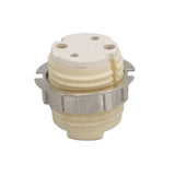 5Pcs G9 Ceramic Lamp Holder Temperature Resistance Zinc Alloy Ring Light Bulb Base Socket with Socket Ring Removal Tool
