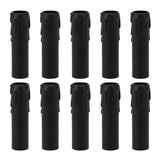 10pcs 4 Inch Candle Covers Sleeves Simulation Vintage Wax Drop Candle Socket Covers for Chandelier Black