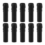 10pcs 4 Inch Candle Covers Sleeves Simulation Vintage Wax Drop Candle Socket Covers for Chandelier Black