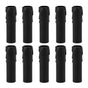 10pcs 4 Inch Candle Covers Sleeves Simulation Vintage Wax Drop Candle Socket Covers for Chandelier Black