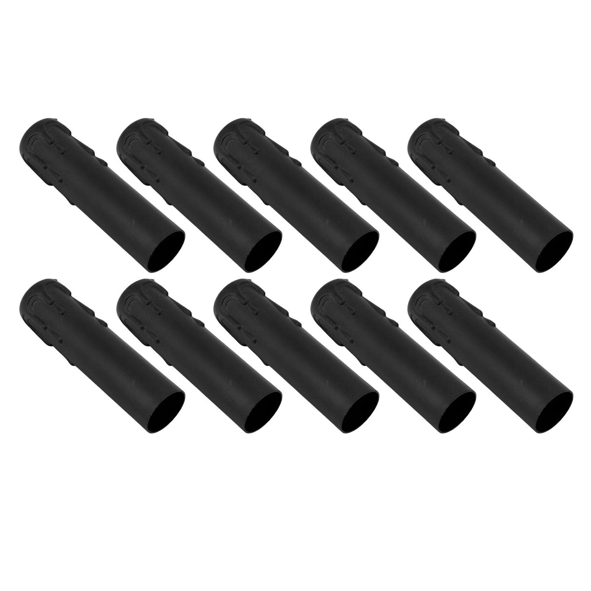 10pcs 4 Inch Candle Covers Sleeves Simulation Vintage Wax Drop Candle Socket Covers for Chandelier Black