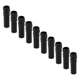 10pcs 4 Inch Candle Covers Sleeves Simulation Vintage Wax Drop Candle Socket Covers for Chandelier Black - Low Angle