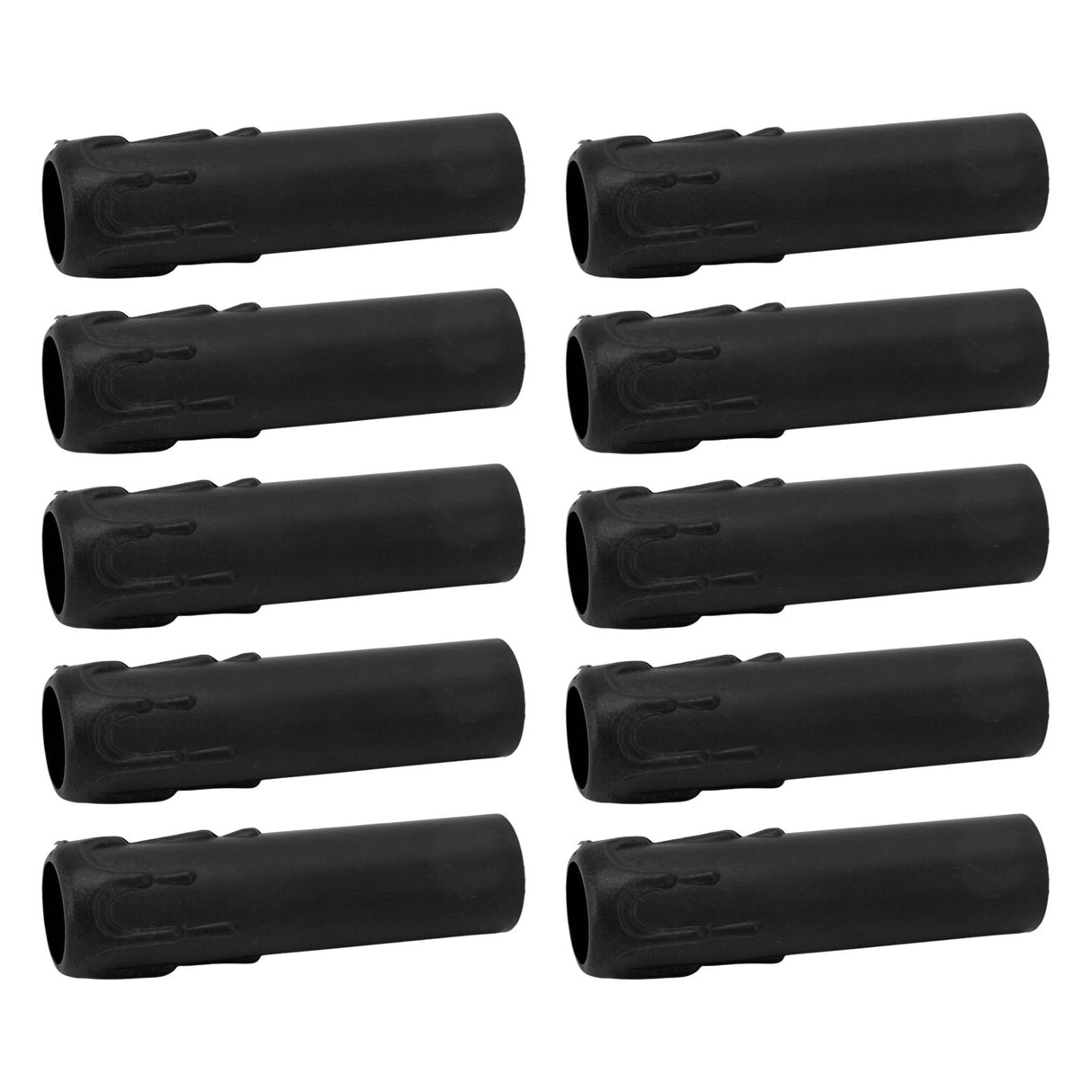 10pcs 4 Inch Candle Covers Sleeves Simulation Vintage Wax Drop Candle Socket Covers for Chandelier Black