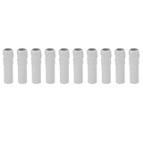 10pcs 4 Inch Candle Covers Sleeves Simulation Vintage Wax Drop Candle Socket Covers for Chandelier White