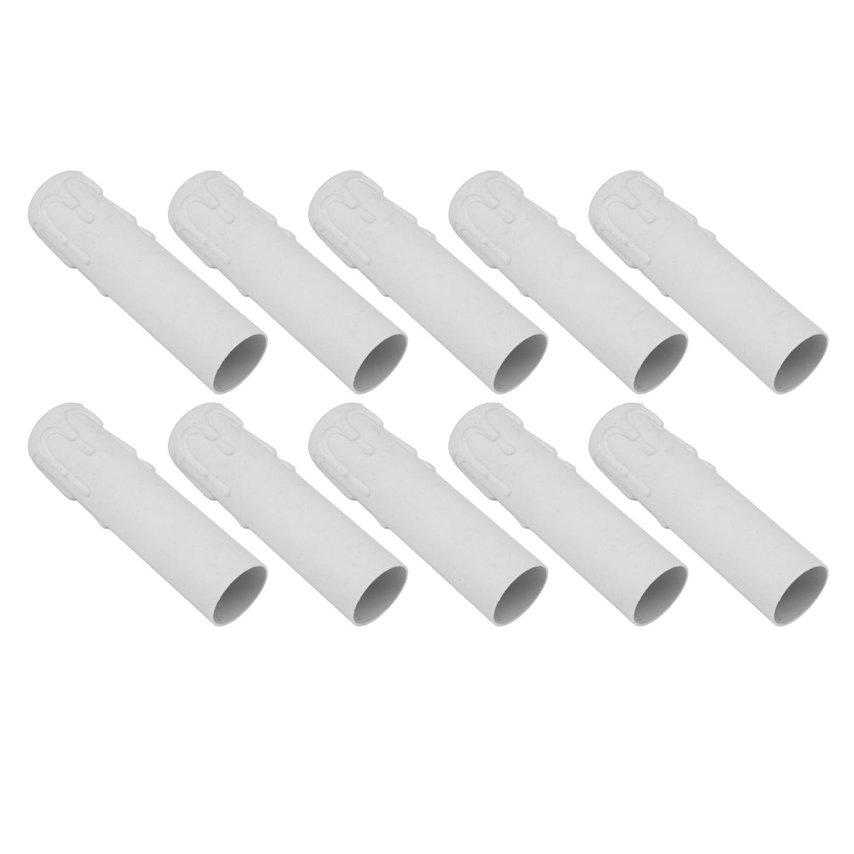 10pcs 4 Inch Candle Covers Sleeves Simulation Vintage Wax Drop Candle Socket Covers for Chandelier White