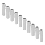 10pcs 4 Inch Candle Covers Sleeves Simulation Vintage Wax Drop Candle Socket Covers for Chandelier White