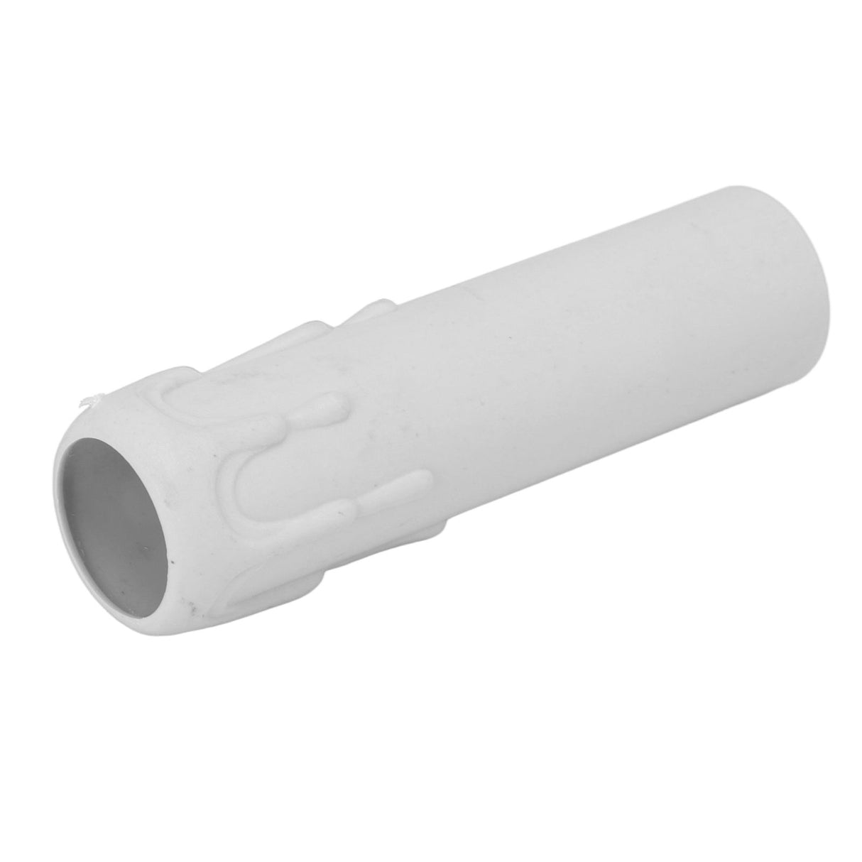 10pcs 4 Inch Candle Covers Sleeves Simulation Vintage Wax Drop Candle Socket Covers for Chandelier White