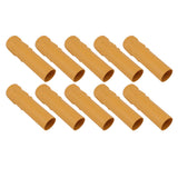 10pcs 4 Inch Candle Covers Sleeves Simulation Vintage Wax Drop Candle Socket Covers for Chandelier Yellow - Top-Down View