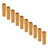 10pcs 4 Inch Candle Covers Sleeves Simulation Vintage Wax Drop Candle Socket Covers for Chandelier Yellow - Rear View