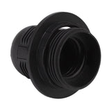 10Pcs E27 Light Base Socket Copper Core High Temperature Resistance E27 Light Holder Base with Lamp Sleeve for DIY Black