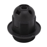 10Pcs E27 Light Base Socket Copper Core High Temperature Resistance E27 Light Holder Base with Lamp Sleeve for DIY Black - 45-Degree Angle
