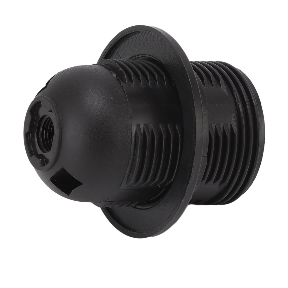 10Pcs E27 Light Base Socket Copper Core High Temperature Resistance E27 Light Holder Base with Lamp Sleeve for DIY Black