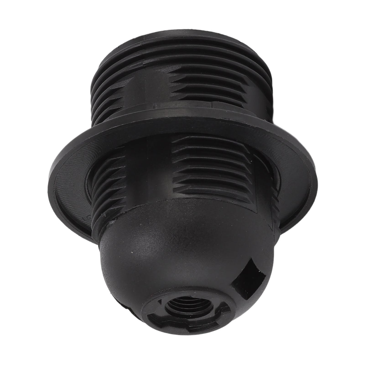 10Pcs E27 Light Base Socket Copper Core High Temperature Resistance E27 Light Holder Base with Lamp Sleeve for DIY Black