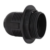 10Pcs E27 Light Base Socket Copper Core High Temperature Resistance E27 Light Holder Base with Lamp Sleeve for DIY Black
