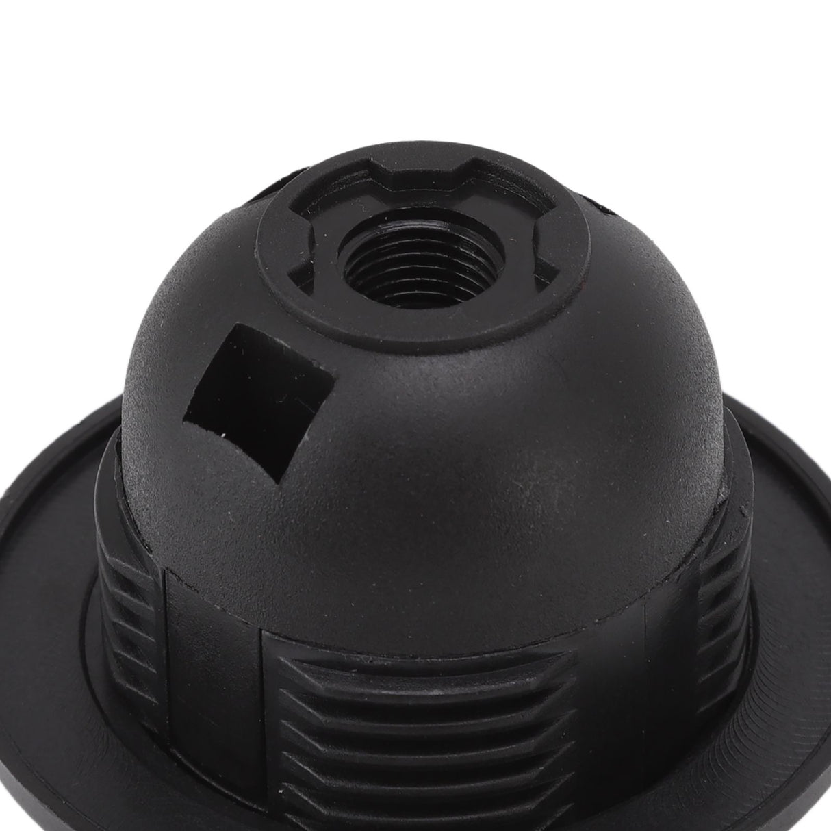 10Pcs E27 Light Base Socket Copper Core High Temperature Resistance E27 Light Holder Base with Lamp Sleeve for DIY Black