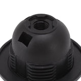 10Pcs E27 Light Base Socket Copper Core High Temperature Resistance E27 Light Holder Base with Lamp Sleeve for DIY Black