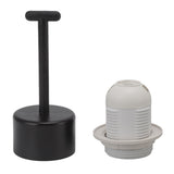 10Pcs E27 Light Base Socket Copper Core High Temperature Resistance E27 Light Holder Base with Lamp Sleeve for DIY White