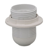 10Pcs E27 Light Base Socket Copper Core High Temperature Resistance E27 Light Holder Base with Lamp Sleeve for DIY White - Front View