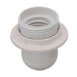 10Pcs E27 Light Base Socket Copper Core High Temperature Resistance E27 Light Holder Base with Lamp Sleeve for DIY White