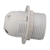 10Pcs E27 Light Base Socket Copper Core High Temperature Resistance E27 Light Holder Base with Lamp Sleeve for DIY White - Rear View