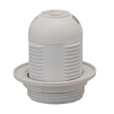 10Pcs E27 Light Base Socket Copper Core High Temperature Resistance E27 Light Holder Base with Lamp Sleeve for DIY White