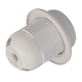 10Pcs E27 Light Base Socket Copper Core High Temperature Resistance E27 Light Holder Base with Lamp Sleeve for DIY White