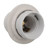 10Pcs E27 Light Base Socket Copper Core High Temperature Resistance E27 Light Holder Base with Lamp Sleeve for DIY White