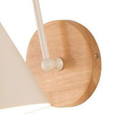 Corridor Wall Lamp Iron Lampshade Wall Mounted Curved Light for Bedroom Living Room Study Without Lamp Bulb White - Low Angle