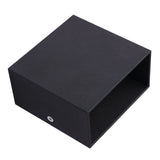 LED Wall Lights Multifunction Innovative Aluminum Wall Mounted Lamp for Bedroom Living Room Hallway 7W Black Warm Light