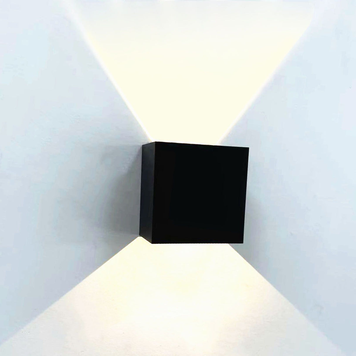 LED Wall Lights Multifunction Innovative Aluminum Wall Mounted Lamp for Bedroom Living Room Hallway 7W Black Warm Light