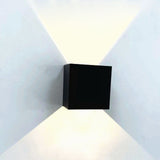 LED Wall Lights Multifunction Innovative Aluminum Wall Mounted Lamp for Bedroom Living Room Hallway 7W Black Warm Light