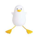 LED Night Light Cute Exquisite Touch Control USB Charging Night Light with Mobile Phone Holder Duck Night Lamp