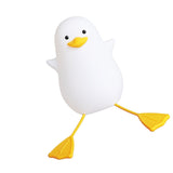 LED Night Light Cute Exquisite Touch Control USB Charging Night Light with Mobile Phone Holder Duck Night Lamp