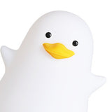 LED Night Light Cute Exquisite Touch Control USB Charging Night Light with Mobile Phone Holder Duck Night Lamp
