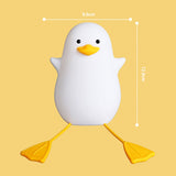LED Night Light Cute Exquisite Touch Control USB Charging Night Light with Mobile Phone Holder Duck Night Lamp
