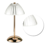 Mushroom Lamp Touch Switch Stepless Dimming Rechargeable Dining Table Decorative Crystal Table Lamp Bedside Night Light - Side View