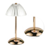Mushroom Lamp Touch Switch Stepless Dimming Rechargeable Dining Table Decorative Crystal Table Lamp Bedside Night Light - Top-Down View
