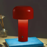 Mushroom Table Lamp Three Colors LED Light Beads Stepless Dimming Mushroom Lamp Night Light for Bedroom Bedside Red