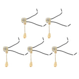 5pcs Pull Chain Switch Exquisite Replacement Ceiling Fan Light Switch Cord for Wall Lamp 250V 125V