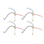 4Pcs Ceiling Fan Light Switch Replacement Lamp Pull Chain Switch 3 Wire Ceiling Fan Lamp Switch 250V 125V Gold