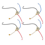 4Pcs Ceiling Fan Light Switch Replacement Lamp Pull Chain Switch 3 Wire Ceiling Fan Lamp Switch 250V 125V Gold