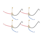 4Pcs Ceiling Fan Light Switch Replacement Lamp Pull Chain Switch 3 Wire Ceiling Fan Lamp Switch 250V 125V Gold - 45-Degree Angle