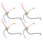 4Pcs Ceiling Fan Light Switch Replacement Lamp Pull Chain Switch 3 Wire Ceiling Fan Lamp Switch 250V 125V Gold