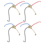 4Pcs Ceiling Fan Light Switch Replacement Lamp Pull Chain Switch 3 Wire Ceiling Fan Lamp Switch 250V 125V Gold - Low Angle
