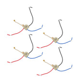 4Pcs Ceiling Fan Light Switch Replacement Lamp Pull Chain Switch 3 Wire Ceiling Fan Lamp Switch 250V 125V Gold - Extra Image
