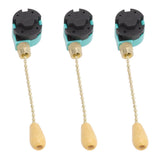 3Pcs Ceiling Light Pull Chain Switch 3 Speed 4 Wire Ceiling Fan Lamp Switch for Ceiling Lamp Fan Lamp Wall Lamp Gold