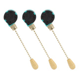 3Pcs Ceiling Light Pull Chain Switch 3 Speed 4 Wire Ceiling Fan Lamp Switch for Ceiling Lamp Fan Lamp Wall Lamp Gold