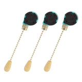 3Pcs Ceiling Light Pull Chain Switch 3 Speed 4 Wire Ceiling Fan Lamp Switch for Ceiling Lamp Fan Lamp Wall Lamp Gold