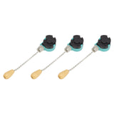 3Pcs Ceiling Light Pull Chain Switch 3 Speed 4 Wire Ceiling Fan Lamp Switch for Ceiling Lamp Fan Lamp Wall Lamp Chrome